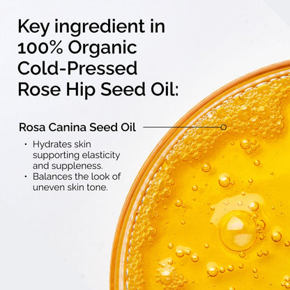 100% Organic Cold-Pressed Rose Hip Seed Oil - US 2643