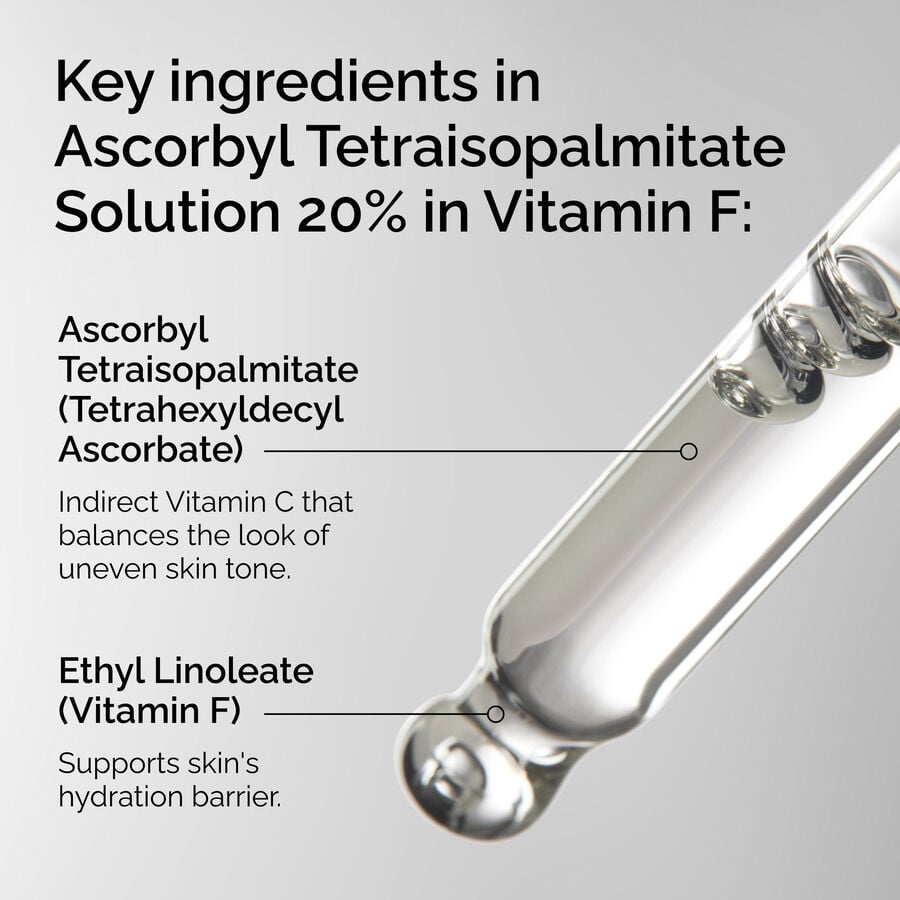 Ascorbyl Tetraisopalmitate Solution 20% in Vitamin F - US 4689