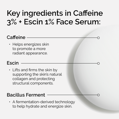 Caffeine 3% + Escin 1% Face Serum - US 9973