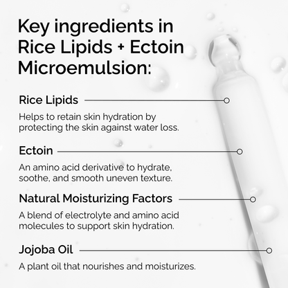 Rice Lipids + Ectoin Microemulsion - US 8787